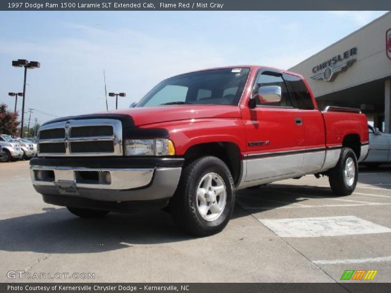 Flame Red / Mist Gray 1997 Dodge Ram 1500 Laramie SLT Extended Cab