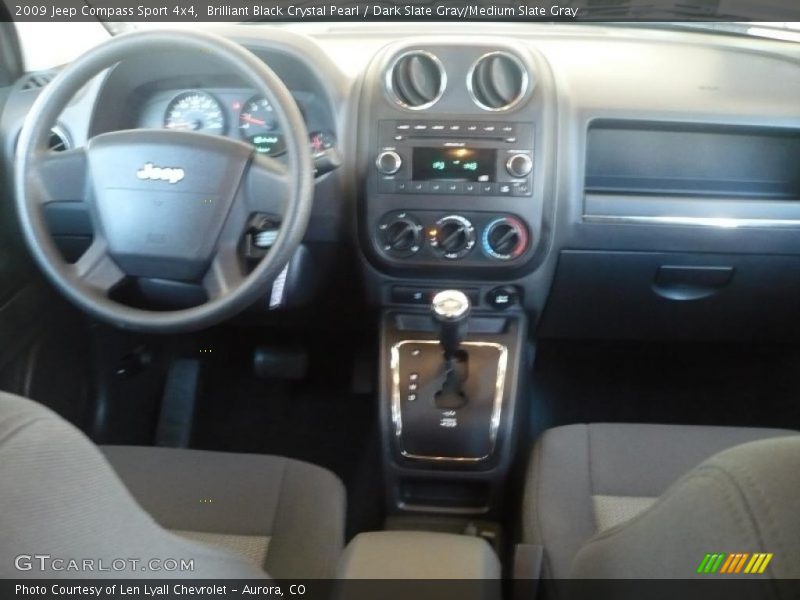 Brilliant Black Crystal Pearl / Dark Slate Gray/Medium Slate Gray 2009 Jeep Compass Sport 4x4