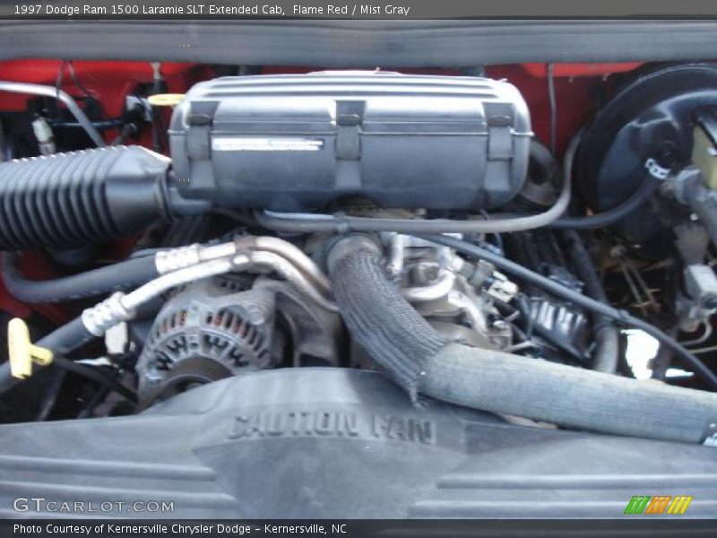Flame Red / Mist Gray 1997 Dodge Ram 1500 Laramie SLT Extended Cab
