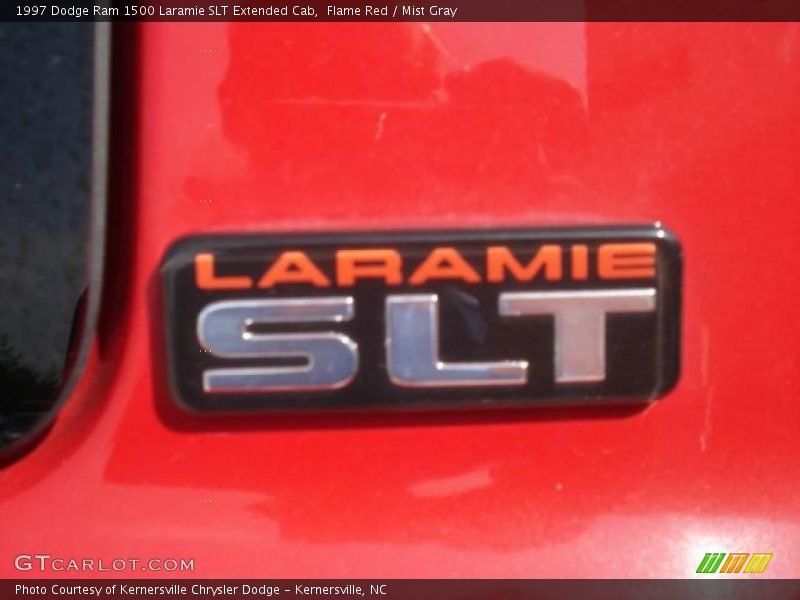 Flame Red / Mist Gray 1997 Dodge Ram 1500 Laramie SLT Extended Cab