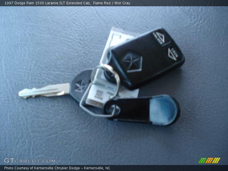 Flame Red / Mist Gray 1997 Dodge Ram 1500 Laramie SLT Extended Cab
