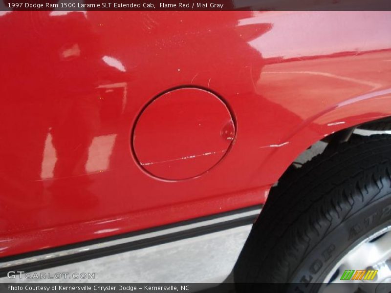 Flame Red / Mist Gray 1997 Dodge Ram 1500 Laramie SLT Extended Cab
