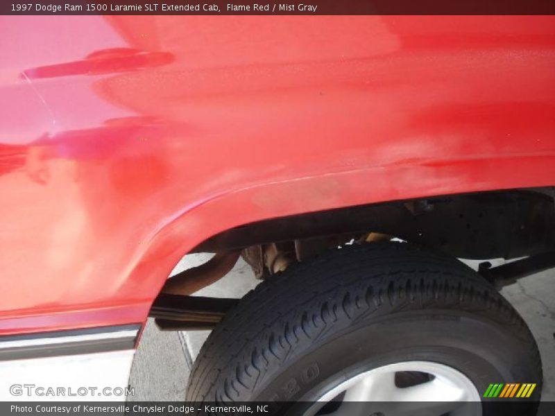 Flame Red / Mist Gray 1997 Dodge Ram 1500 Laramie SLT Extended Cab