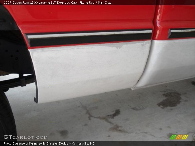 Flame Red / Mist Gray 1997 Dodge Ram 1500 Laramie SLT Extended Cab