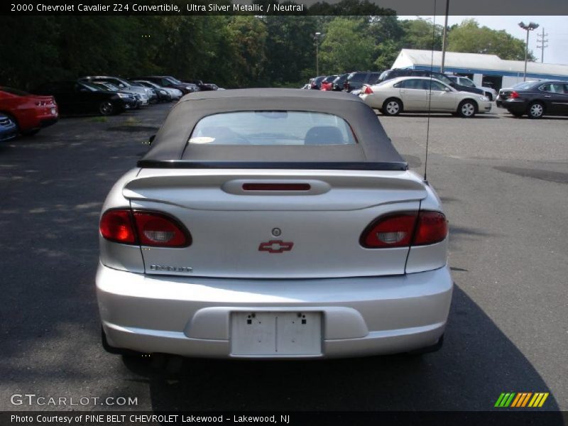 Ultra Silver Metallic / Neutral 2000 Chevrolet Cavalier Z24 Convertible