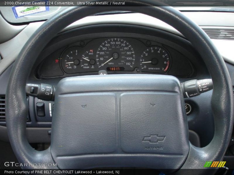 Ultra Silver Metallic / Neutral 2000 Chevrolet Cavalier Z24 Convertible