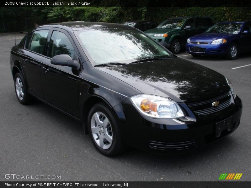 Black / Gray 2008 Chevrolet Cobalt LT Sedan