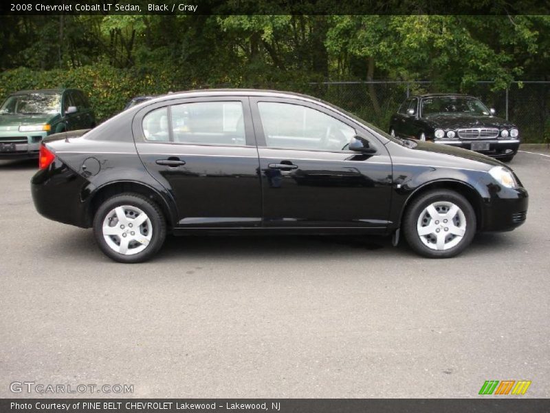 Black / Gray 2008 Chevrolet Cobalt LT Sedan