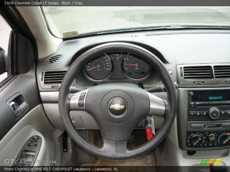 Black / Gray 2008 Chevrolet Cobalt LT Sedan