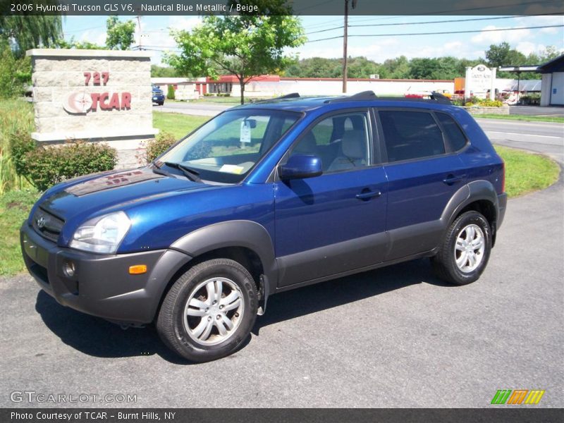 Nautical Blue Metallic / Beige 2006 Hyundai Tucson GLS V6
