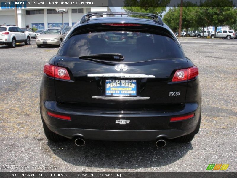 Black Obsidian / Graphite 2005 Infiniti FX 35 AWD