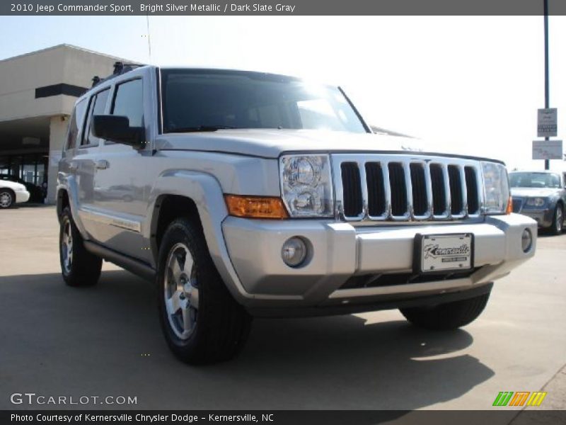 Bright Silver Metallic / Dark Slate Gray 2010 Jeep Commander Sport