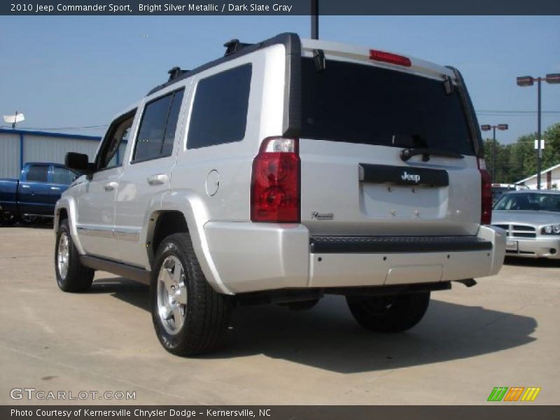 Bright Silver Metallic / Dark Slate Gray 2010 Jeep Commander Sport
