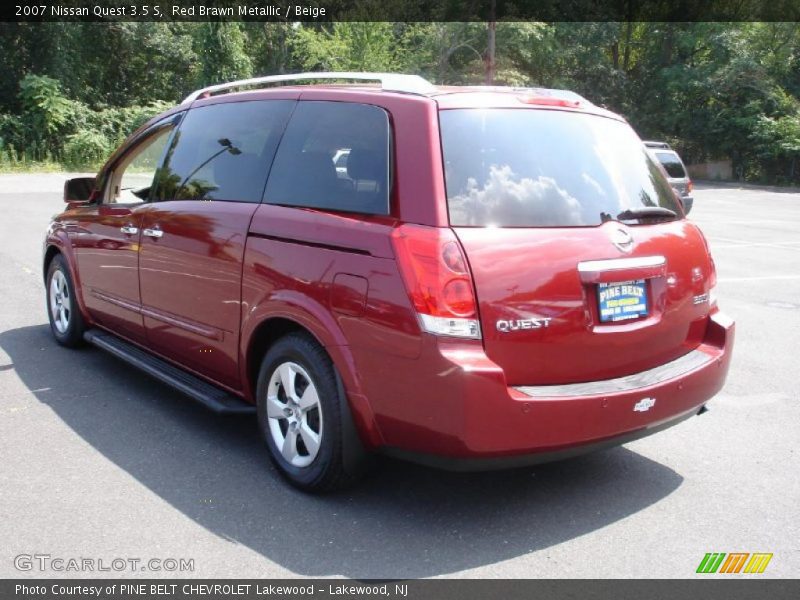 Red Brawn Metallic / Beige 2007 Nissan Quest 3.5 S