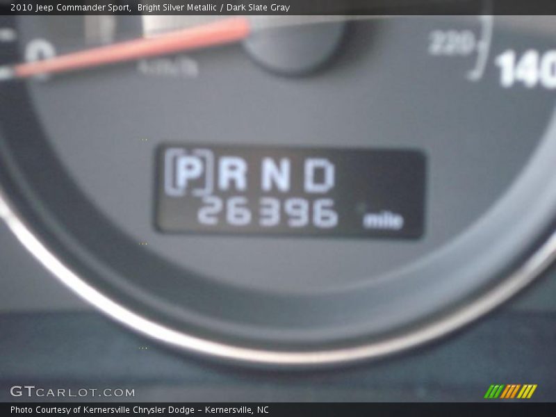 Bright Silver Metallic / Dark Slate Gray 2010 Jeep Commander Sport