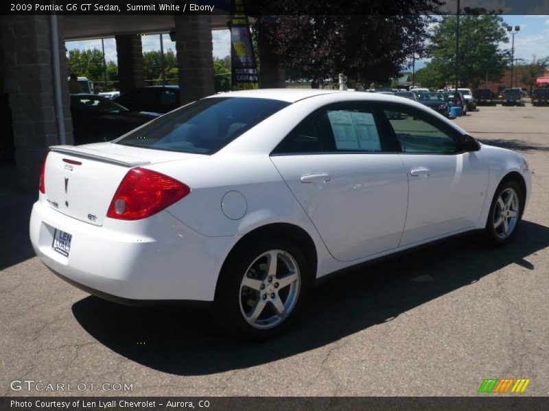 Summit White / Ebony 2009 Pontiac G6 GT Sedan