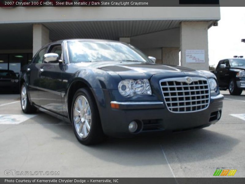 Steel Blue Metallic / Dark Slate Gray/Light Graystone 2007 Chrysler 300 C HEMI