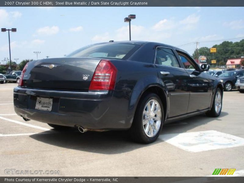 Steel Blue Metallic / Dark Slate Gray/Light Graystone 2007 Chrysler 300 C HEMI
