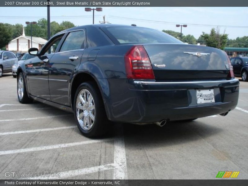 Steel Blue Metallic / Dark Slate Gray/Light Graystone 2007 Chrysler 300 C HEMI
