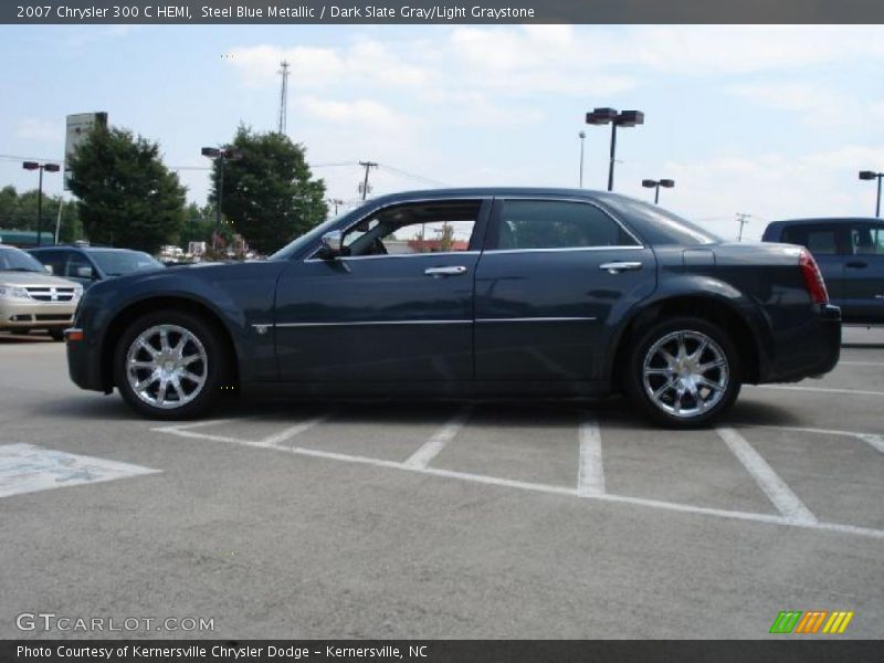 Steel Blue Metallic / Dark Slate Gray/Light Graystone 2007 Chrysler 300 C HEMI
