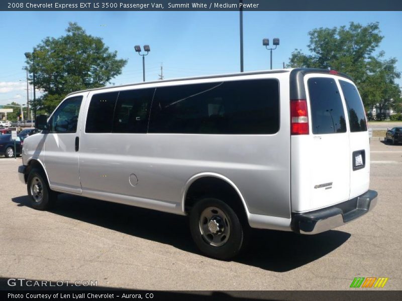 Summit White / Medium Pewter 2008 Chevrolet Express EXT LS 3500 Passenger Van