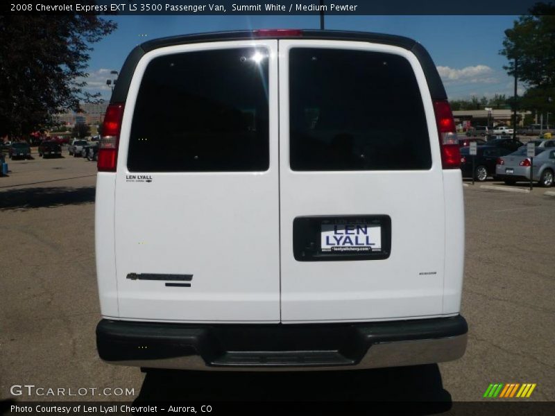 Summit White / Medium Pewter 2008 Chevrolet Express EXT LS 3500 Passenger Van
