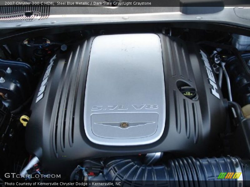 Steel Blue Metallic / Dark Slate Gray/Light Graystone 2007 Chrysler 300 C HEMI