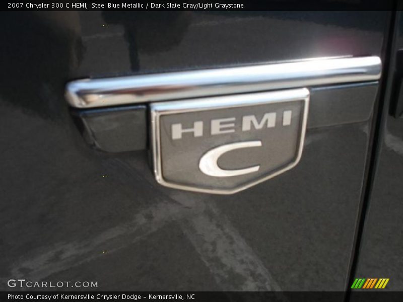 Steel Blue Metallic / Dark Slate Gray/Light Graystone 2007 Chrysler 300 C HEMI