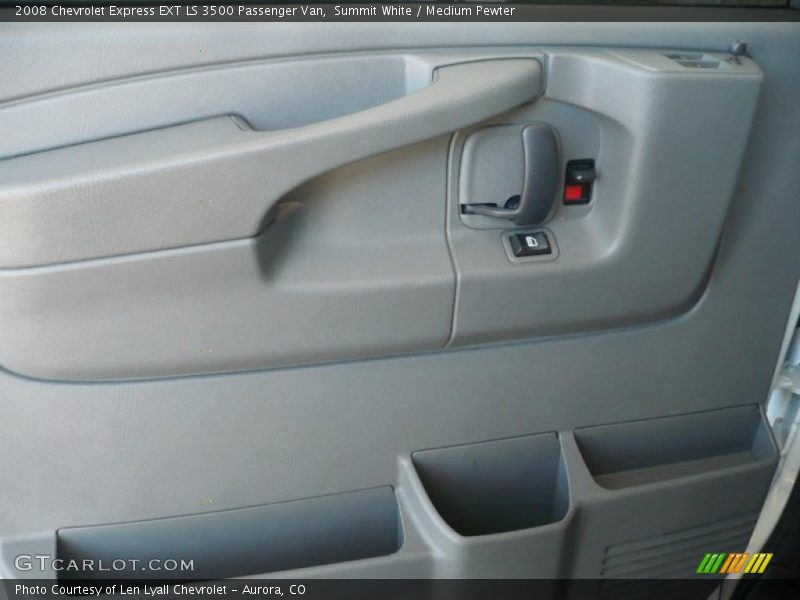 Summit White / Medium Pewter 2008 Chevrolet Express EXT LS 3500 Passenger Van