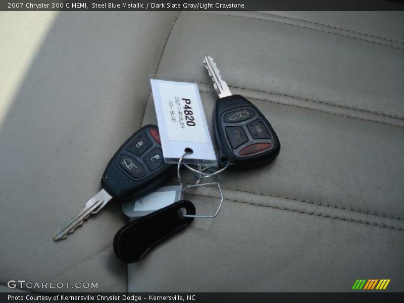 Steel Blue Metallic / Dark Slate Gray/Light Graystone 2007 Chrysler 300 C HEMI