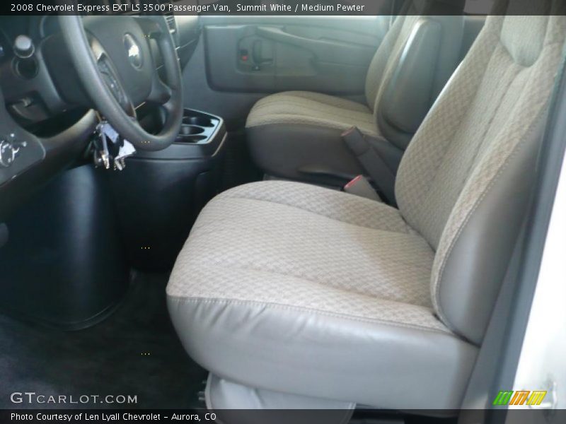 Summit White / Medium Pewter 2008 Chevrolet Express EXT LS 3500 Passenger Van