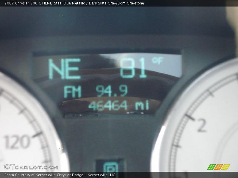 Steel Blue Metallic / Dark Slate Gray/Light Graystone 2007 Chrysler 300 C HEMI