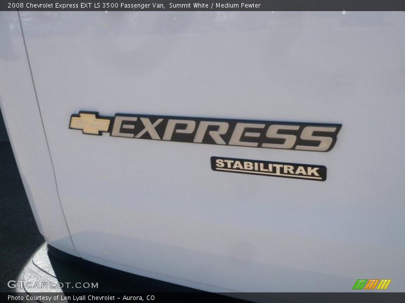Summit White / Medium Pewter 2008 Chevrolet Express EXT LS 3500 Passenger Van