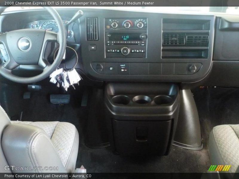 Summit White / Medium Pewter 2008 Chevrolet Express EXT LS 3500 Passenger Van