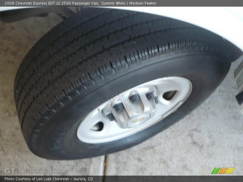 Summit White / Medium Pewter 2008 Chevrolet Express EXT LS 3500 Passenger Van