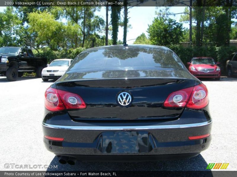 Deep Black / Cornsilk Beige Two-Tone 2009 Volkswagen CC Luxury