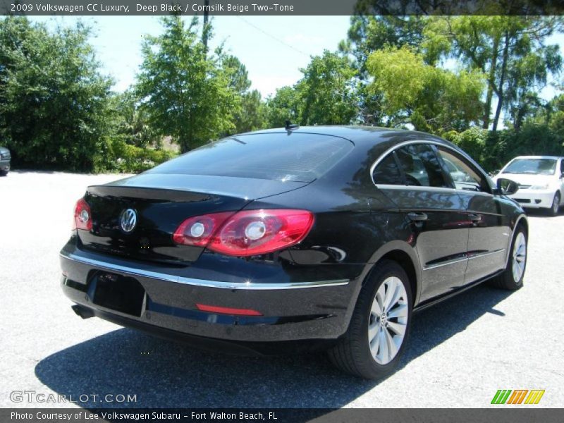 Deep Black / Cornsilk Beige Two-Tone 2009 Volkswagen CC Luxury