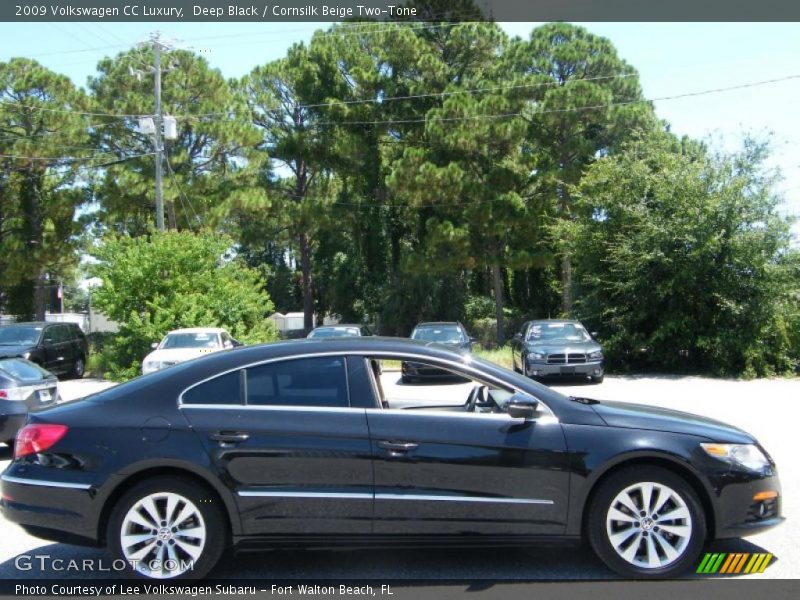 Deep Black / Cornsilk Beige Two-Tone 2009 Volkswagen CC Luxury