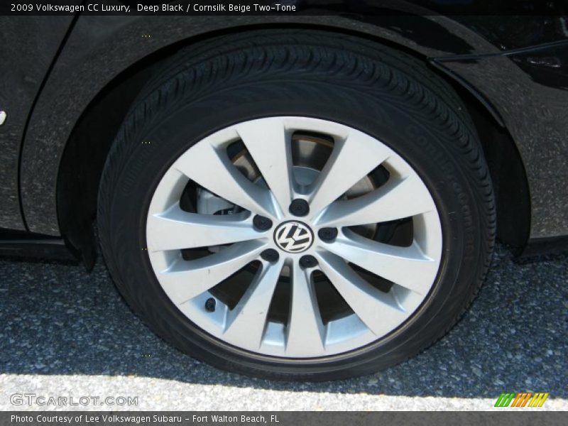 Deep Black / Cornsilk Beige Two-Tone 2009 Volkswagen CC Luxury