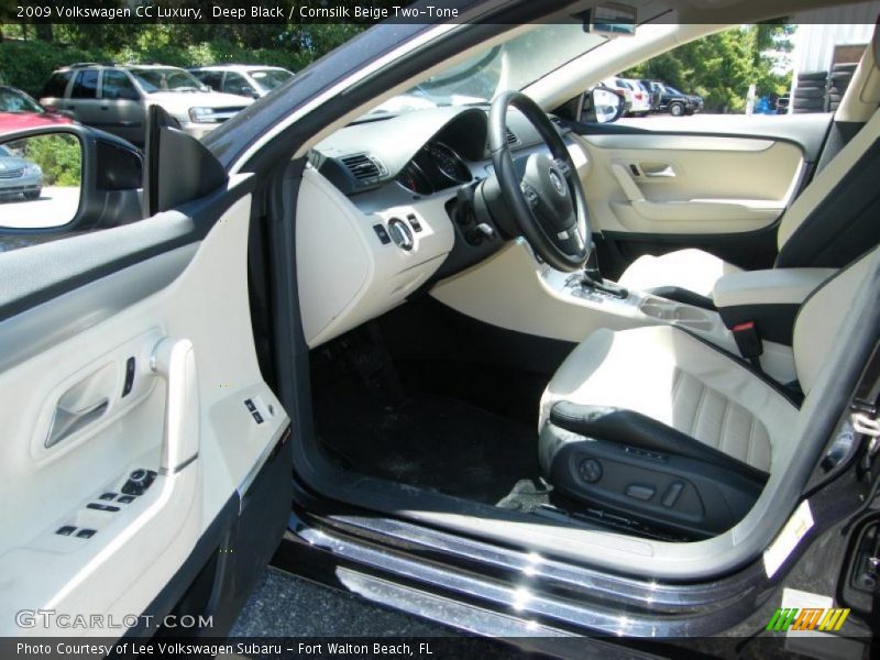 Deep Black / Cornsilk Beige Two-Tone 2009 Volkswagen CC Luxury