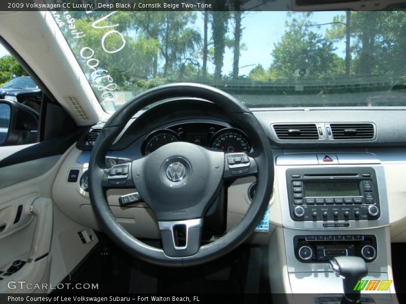 Deep Black / Cornsilk Beige Two-Tone 2009 Volkswagen CC Luxury