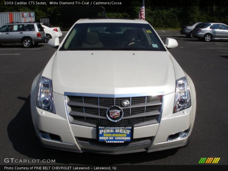 White Diamond Tri-Coat / Cashmere/Cocoa 2009 Cadillac CTS Sedan