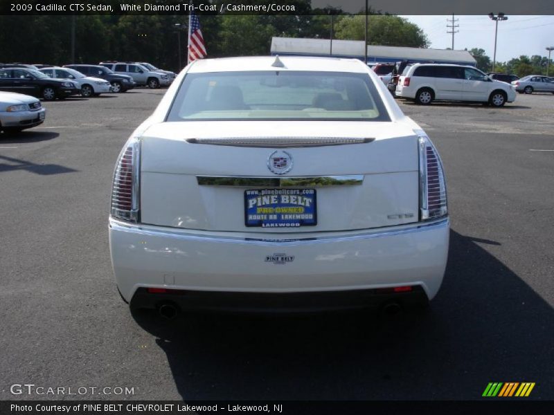 White Diamond Tri-Coat / Cashmere/Cocoa 2009 Cadillac CTS Sedan