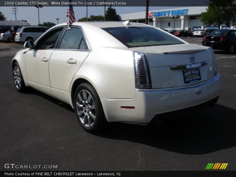 White Diamond Tri-Coat / Cashmere/Cocoa 2009 Cadillac CTS Sedan