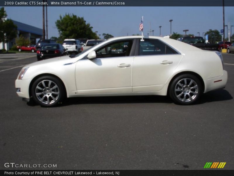 White Diamond Tri-Coat / Cashmere/Cocoa 2009 Cadillac CTS Sedan