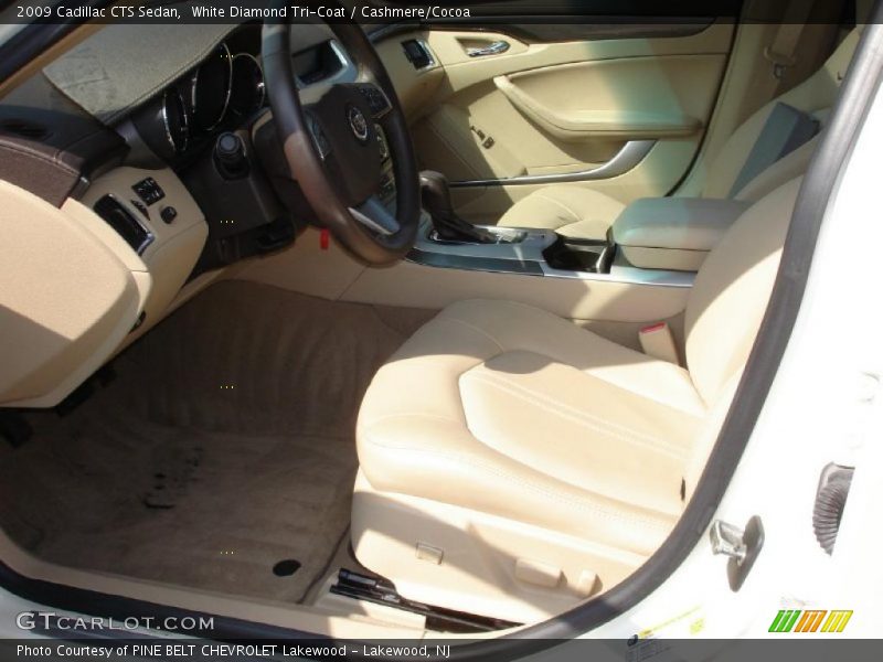 White Diamond Tri-Coat / Cashmere/Cocoa 2009 Cadillac CTS Sedan