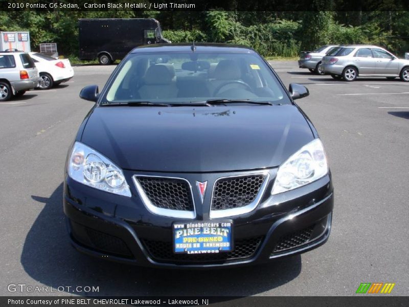 Carbon Black Metallic / Light Titanium 2010 Pontiac G6 Sedan