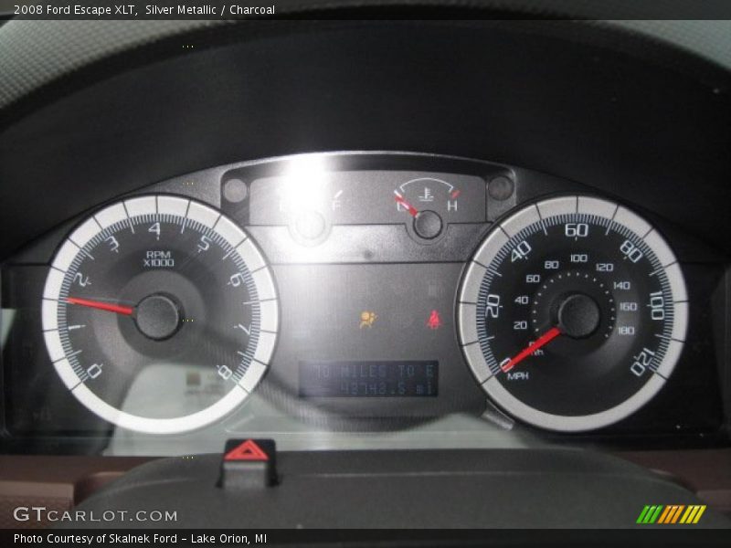 Silver Metallic / Charcoal 2008 Ford Escape XLT