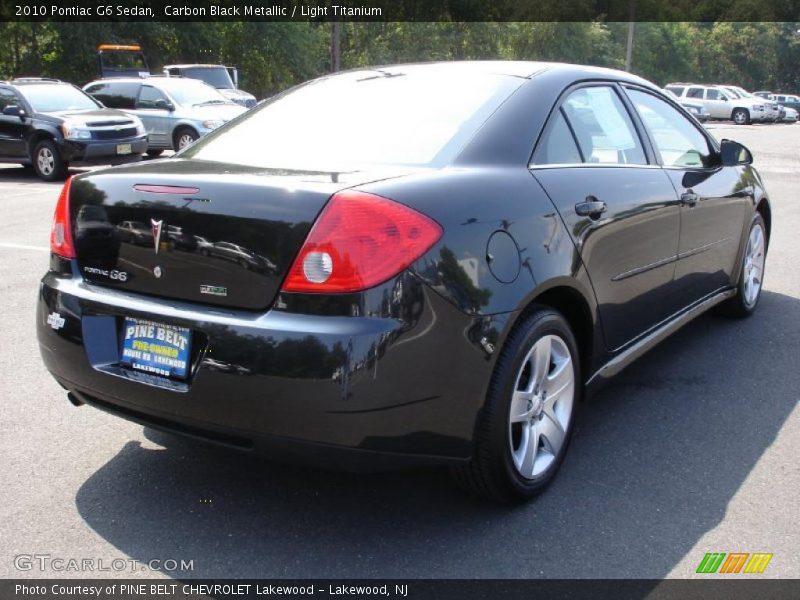 Carbon Black Metallic / Light Titanium 2010 Pontiac G6 Sedan