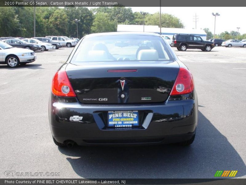 Carbon Black Metallic / Light Titanium 2010 Pontiac G6 Sedan